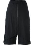Lost & Found Ria Dunn Zip Front Shorts, Women's, Size: Medium, Black, Cotton/acrylic/polyamide/wool