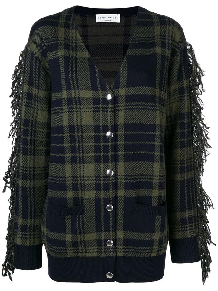 Sonia Rykiel Fringed Cardigan - Blue