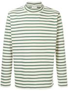 Ymc High Neck Striped Sweater - White