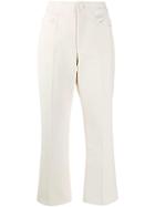 Jil Sander High-waisted Cropped Trousers - Neutrals