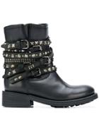 Ash Tempt-02 Biker Boots - Black