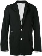 Takahiromiyashita The Soloist - Wardrobe Narrow Lapel Jacket - Men - Cotton - L, Black, Cotton