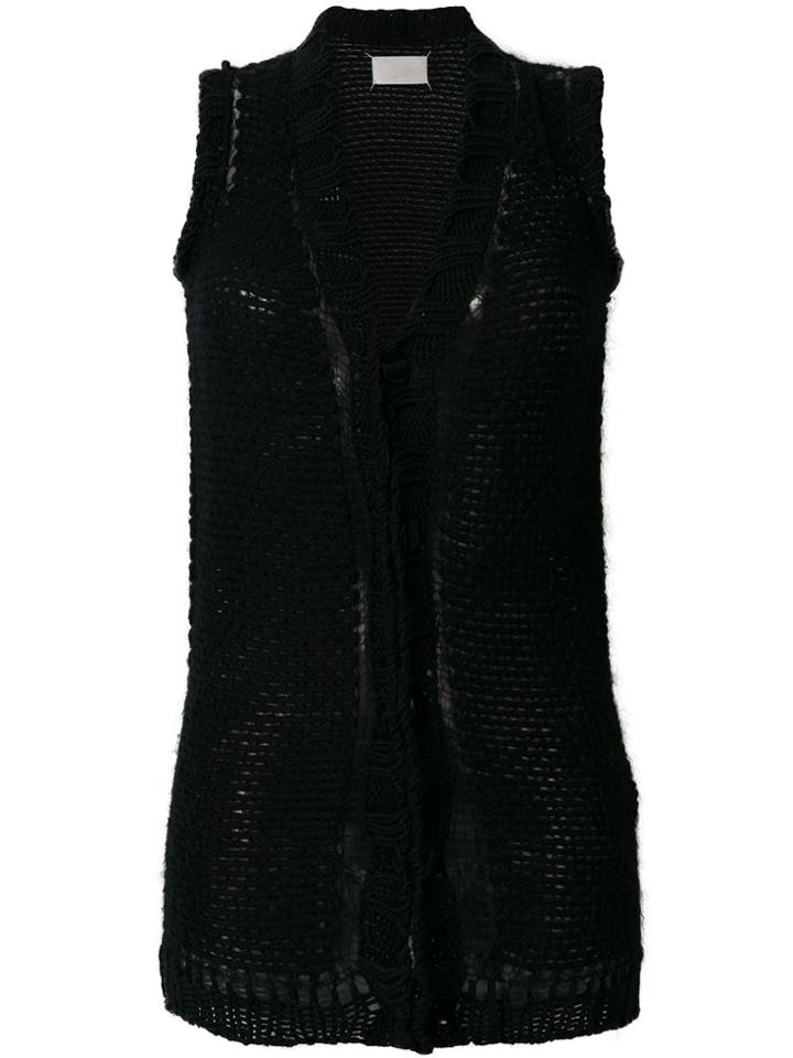 Maison Martin Margiela Vintage White Label Knit Waistcoat - Black
