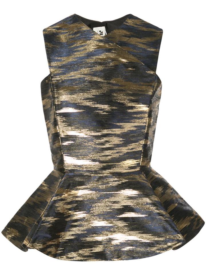Maison Rabih Kayrouz Abstract Pattern Blouse - Blue