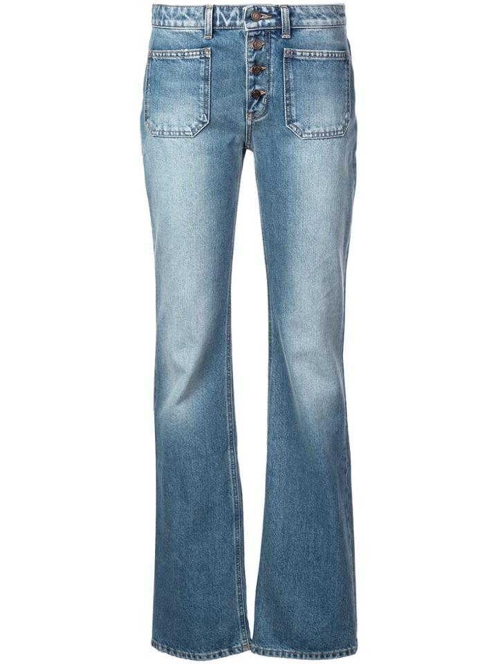 Saint Laurent Bootcut Jeans - Blue