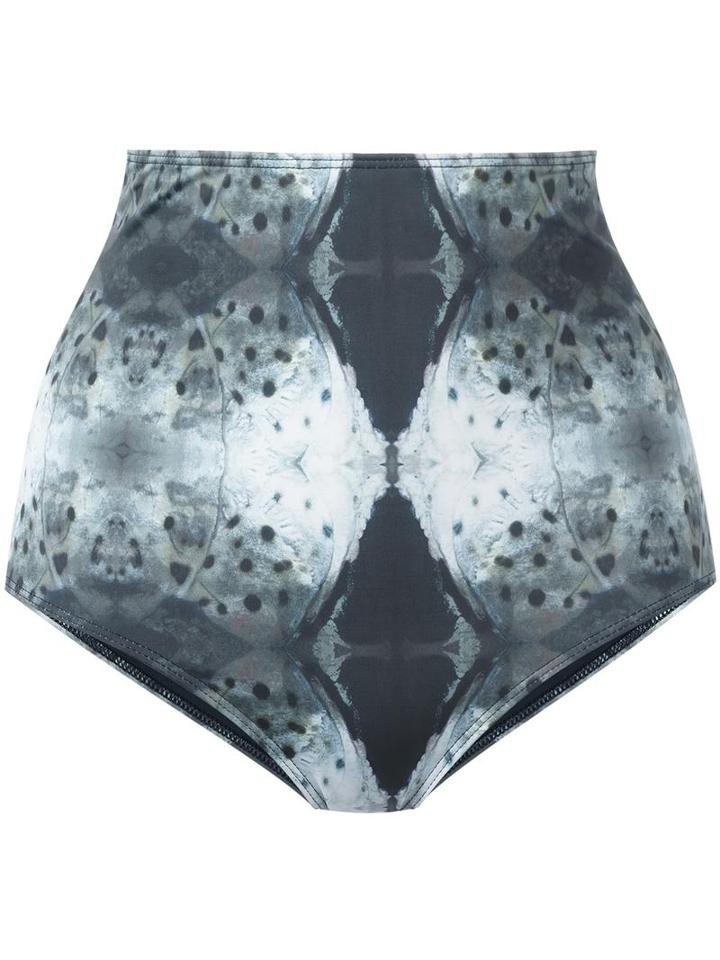 Mona 'luna' High-waisted Bikini Bottom, Women's, Size: Medium, Green, Polyester/spandex/elastane