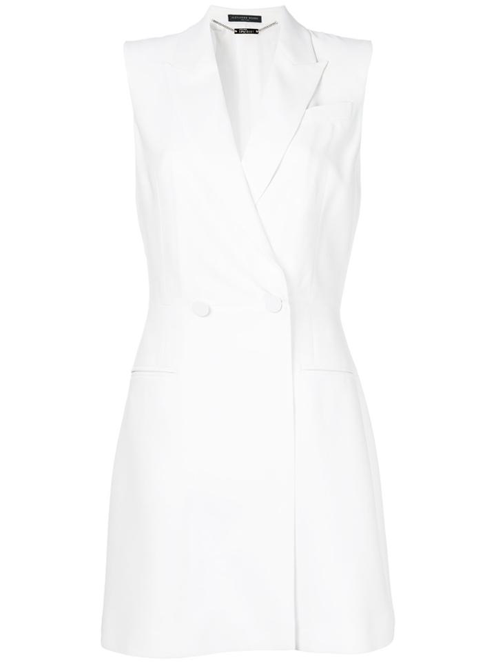 Alexander Mcqueen Crepe Dress - White