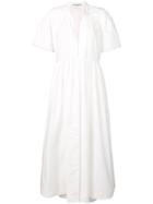 Stella Mccartney Embroidered Flared Dress - White