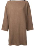 Osakentaro Oversized Ribbed Jumper - Brown