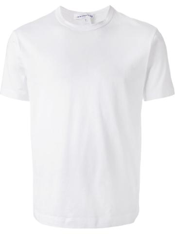 Comme Des Garçons Play Crew Neck T-shirt, Men's, Size: Small, White, Cotton