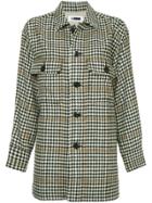 H Beauty & Youth Oversized Check Print Shirt - Black
