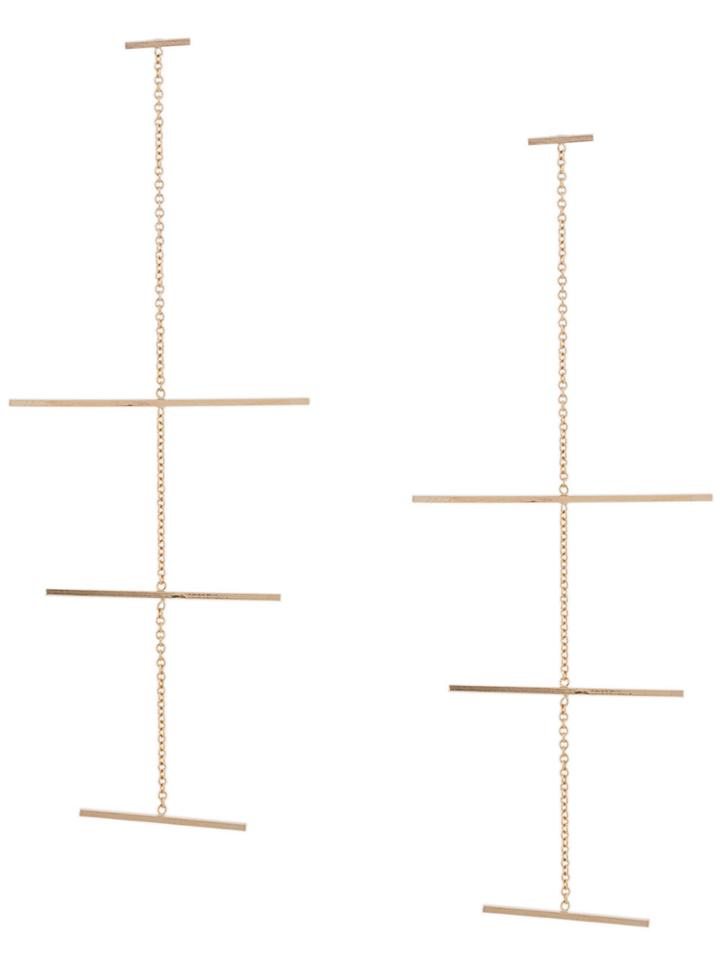By Boe Multibar Chain Earrings - Metallic