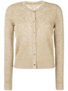 Michael Michael Kors Metallic Jacquard Cardigan - Nude & Neutrals