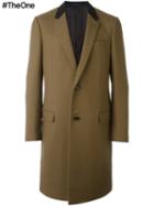 Lanvin Two Button Coat, Men's, Size: 48, Brown, Viscose/wool