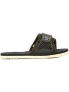 Suicoke Casual Futuristic Style Slippers - Black
