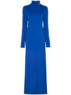 Calvin Klein 205w39nyc Roll-neck Fitted Maxi Dress - Blue