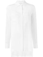 Alberta Ferretti Loose Fit Shirt, Women's, Size: 44, Nude/neutrals, Silk