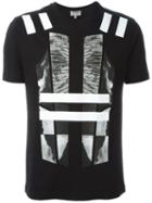 Les Hommes Urban Abstract Print T-shirt, Men's, Size: S, Black, Cotton