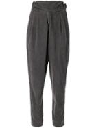 Bassike Vintage Tab Detail Cord Trousers - Grey