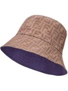 Fendi Reversible Ff Print Bucket Hat - Brown