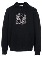Givenchy Graphic 4g Printed Hoodie - Black