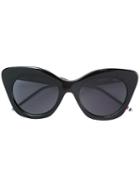 Thom Browne - Oversized Sunglasses - Women - Acetate - 52, Women's, Black, Acetate