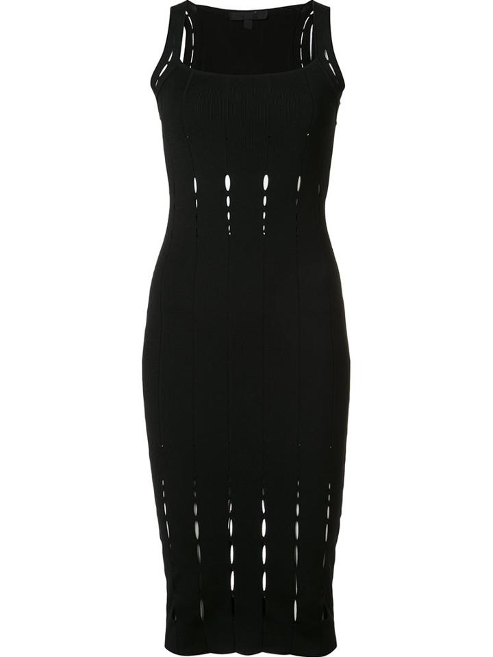 Cushnie Et Ochs Ribbed Open Panel Dress