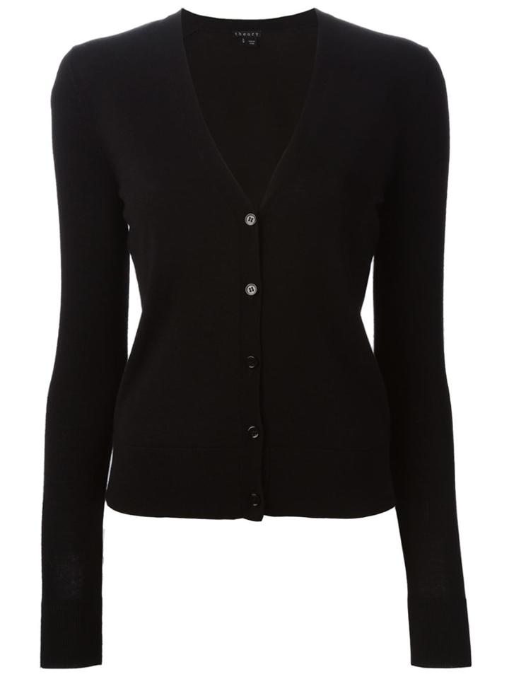 Theory V-neck Cardigan - Black