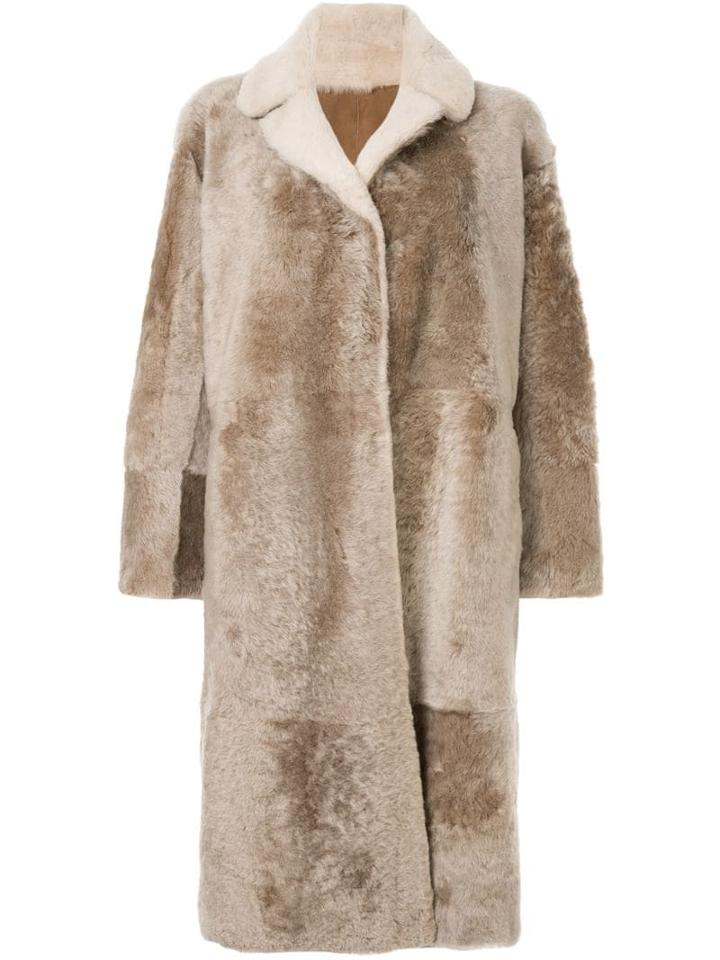 Sylvie Schimmel Single-breasted Coat - Beige