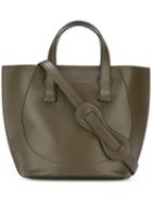 Victoria Beckham Small Tulip Tote, Women's, Green, Calf Leather/polyamide/polyurethane