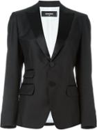 Dsquared2 Classic Blazer, Women's, Size: 42, Black, Silk/polyester/virgin Wool