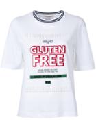 Muveil 'gluten Free' Print T-shirt, Women's, Size: 38, White, Cotton