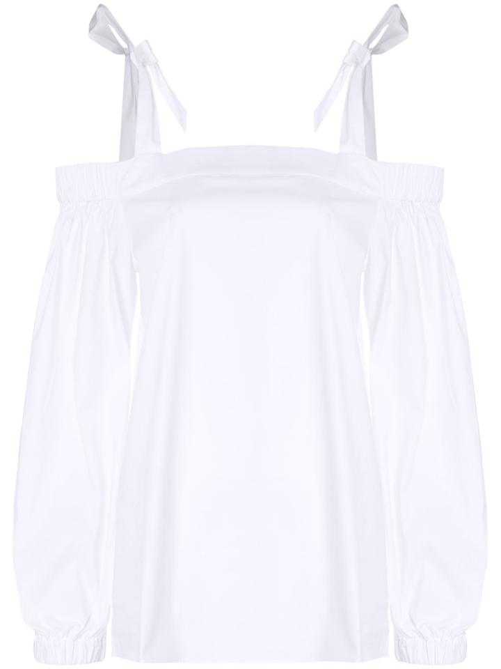 Michael Kors Collection Cold Shoulder Top - White