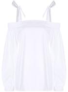 Michael Kors Collection Cold Shoulder Top - White