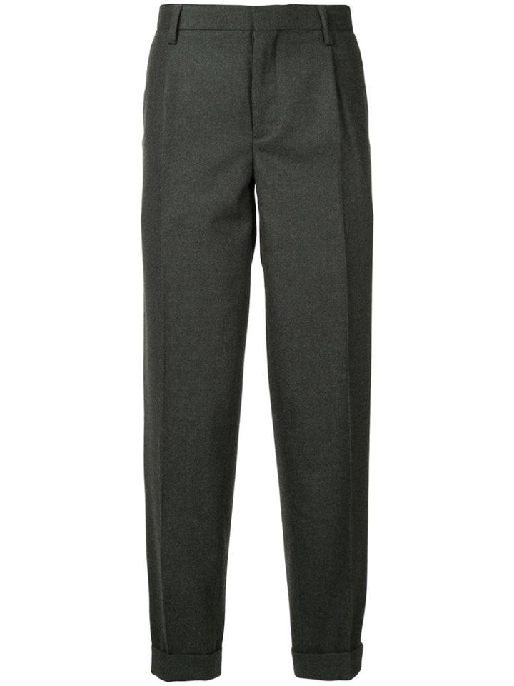Kolor Tailored Fitted Trousers - Green