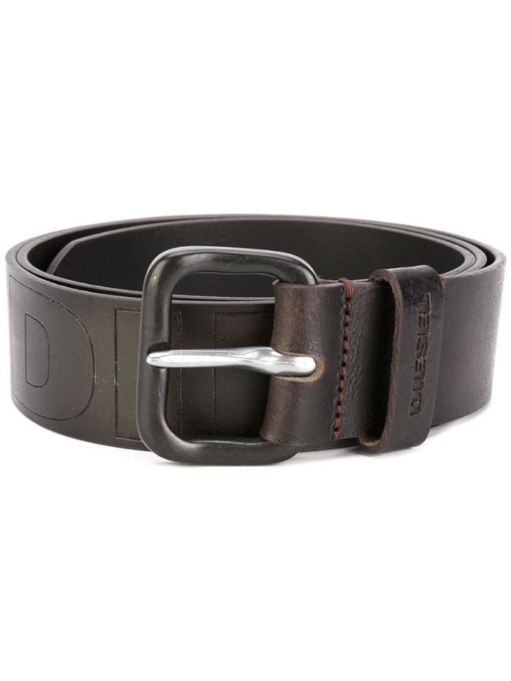 Diesel Impressed Belt - Brown