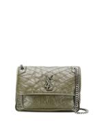 Saint Laurent Logo Shoulder Bag - Green