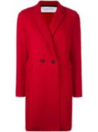 Harris Wharf London Double-breasted Mid Coat, Women's, Size: 42, Red, Virgin Wool