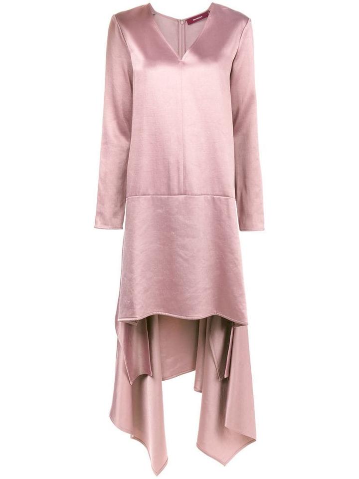 Sies Marjan Bobbie Asymmetric Satin Dress - Pink