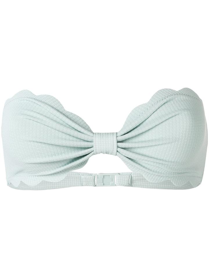 Marysia Antibes Bandeau Bikini Top - Blue