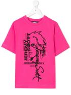 Jeremy Scott Junior Logo T-shirt - Pink & Purple