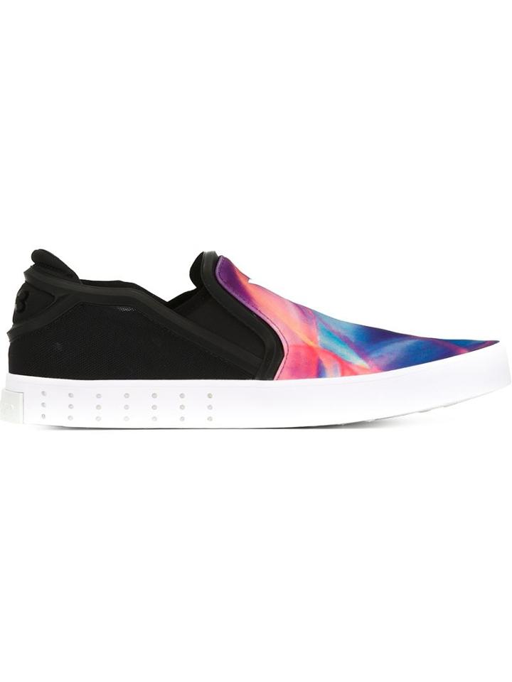 Y-3 Laver Slip-on Sneakers, Men's, Size: 8, Black, Leather/rubber/nylon