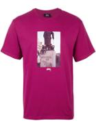 Stussy 'for The Masses' T-shirt, Men's, Size: Large, Pink/purple, Cotton