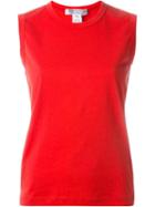 Comme Des Garçons Comme Des Garçons Round Neck Tank Top, Women's, Size: S, Red, Cotton