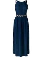 A.n.g.e.l.o. Vintage Cult 1960's Belted Open Back Dress - Blue