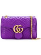 Gucci Gg Marmont Shoulder Bag - Pink & Purple
