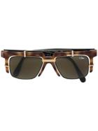 Cazal Double Frame Square Sunglasses - Brown