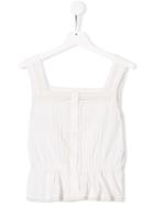 Bonpoint Eyelet Trim Blouse - White