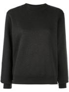 Nimble Activewear Quilted Crewneck Sweatshirt - Black