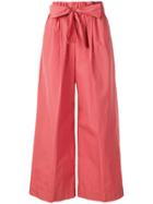 Forte Forte Belted Wide Leg Trousers - Pink